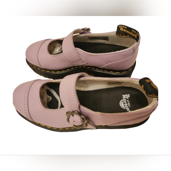 Dr Martens Purple Addina Flower Oxford Plataform Size 10 Purple NWOB - Picture 8 of 14